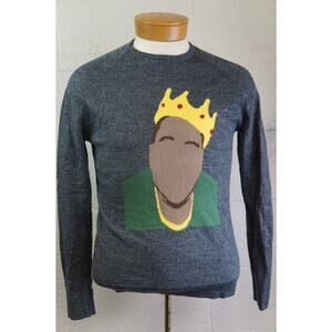 Notorious BIG Life Is A Joke ELEVENPARIS Wool Sweater Size Large
